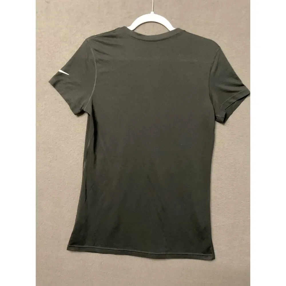 Nike Dri-Fit Panthers NFC Champs‎ 2015 Shirt Women's L Black Football Tee